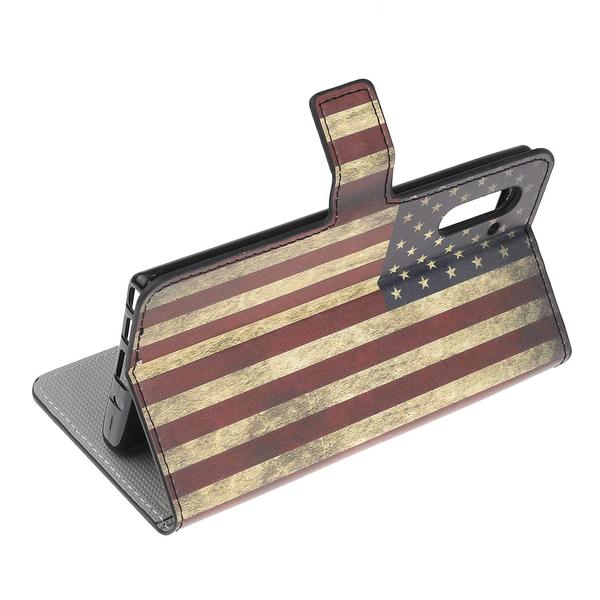 Plånboksfodral Samsung Galaxy Note 10 - Flagga USA