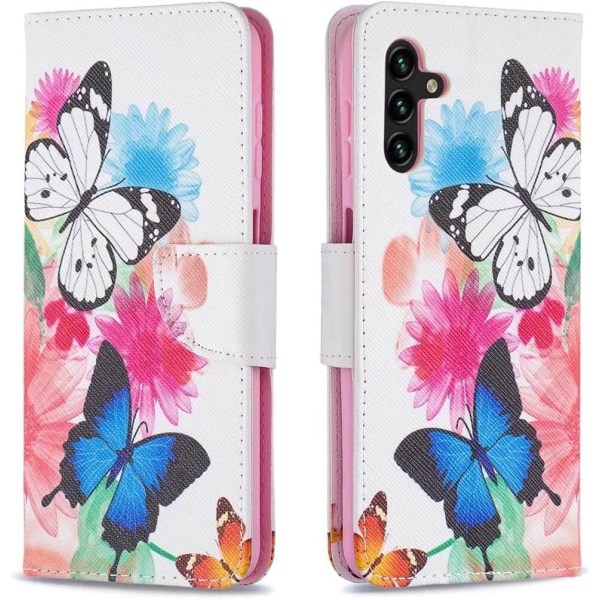 Plånboksfodral Samsung Galaxy S24 - Färgglada Fjärilar