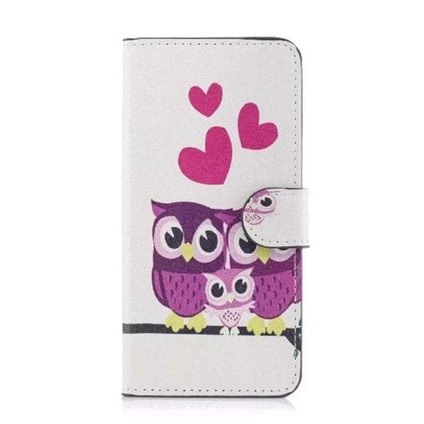 Plånboksfodral Samsung Galaxy S9 - Ugglor & Hjärtan