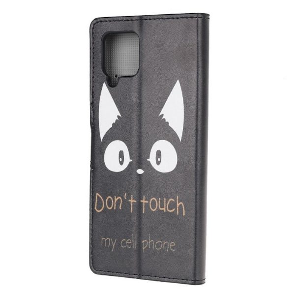Lompakkokotelo Samsung Galaxy A12 - Dont Touch My Cell Phone