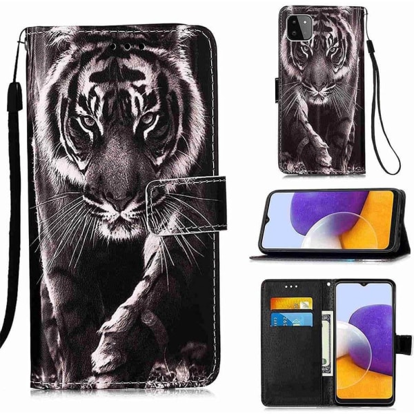 Plånboksfodral Samsung Galaxy A22 5G – Tiger