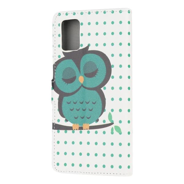 Lompakkokotelo Samsung Galaxy A04s - Pilkullinen Ja Pöllö