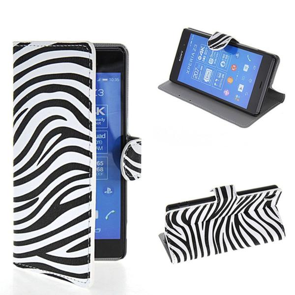 Plånboksfodral Sony Xperia Z3+ / Zebra