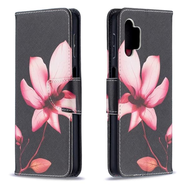 Lompakkokotelo Samsung Galaxy A32 - Vaaleanpunainen Kukka