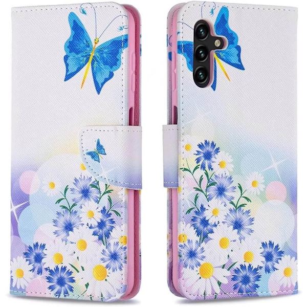 Plånboksfodral Samsung Galaxy A54 – Fjärilar och Blommor