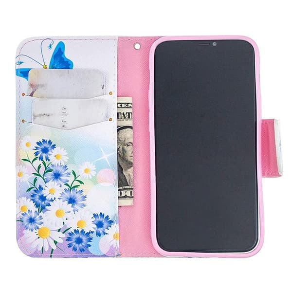 Plånboksfodral Apple iPhone 12 - Fjärilar och Blommor