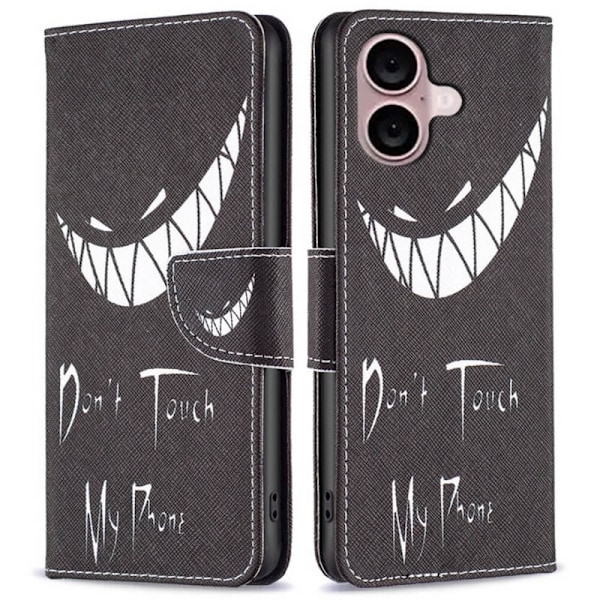 Plånboksfodral Apple iPhone 16 – Don’t Touch My Phone