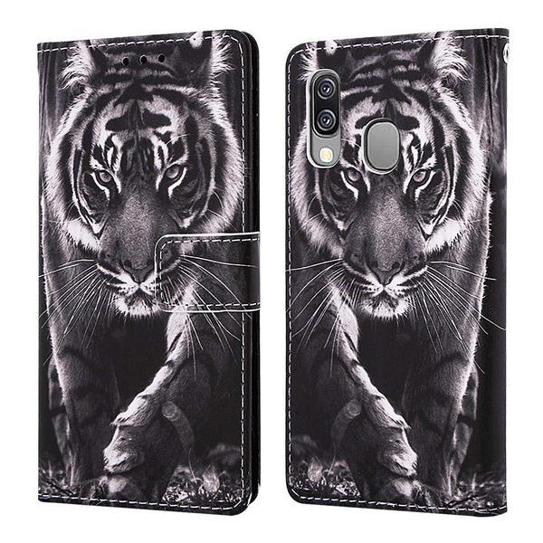 Plånboksfodral Samsung Galaxy A20e - Tiger