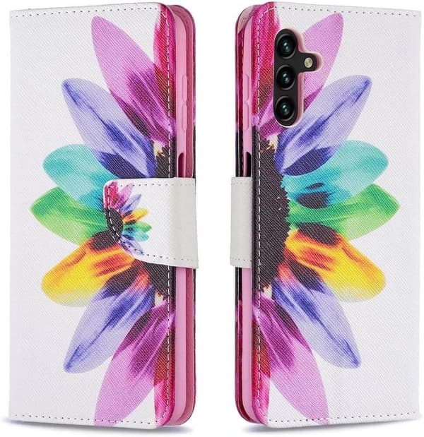 Plånboksfodral Samsung Galaxy S25 FE - Färgglad Blomma