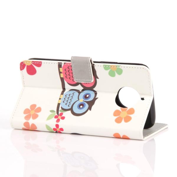 Plånboksfodral Moto G5S Plus – Ugglor & Blommor