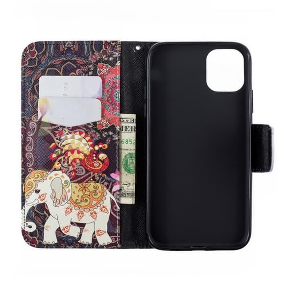 Plånboksfodral iPhone 15 Pro Max – Indiskt / Elefant