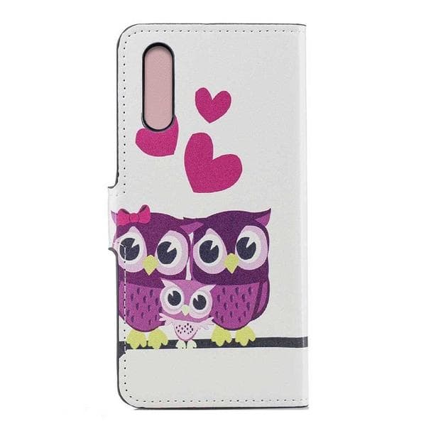 Plånboksfodral Samsung Galaxy A70 - Ugglor & Hjärtan