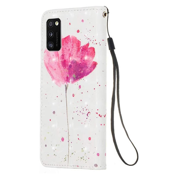 Plånboksfodral Samsung Galaxy A02s – Rosa Blomma