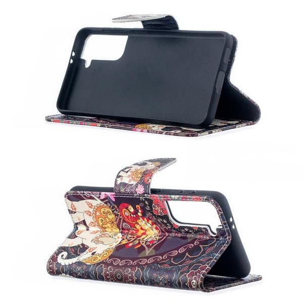 Plånboksfodral Samsung Galaxy S22 Plus - Indiskt / Elefant