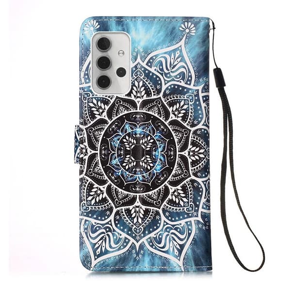 Lompakkokotelo Samsung Galaxy A32 - Sininen Mandala