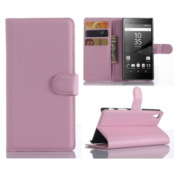 Plånboksfodral Sony Xperia Z5 - Ljusrosa