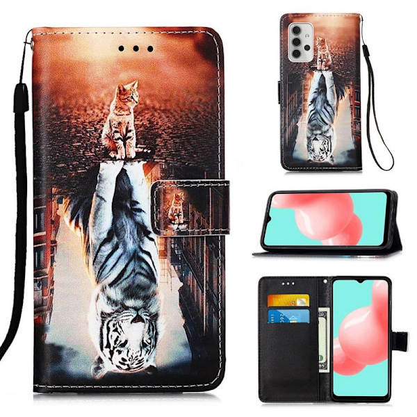 Lompakkokotelo Samsung Galaxy A32 - Heijastus
