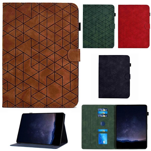 Fodral iPad Air (2025) M3 Trianglar - 4 Färger Röd