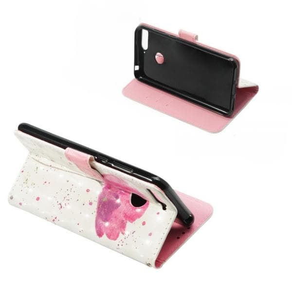 Plånboksfodral Huawei Y6 2018 – Rosa Blomma