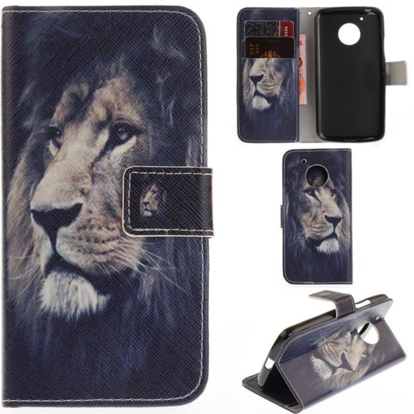 Plånboksfodral Moto G5 – Lejon