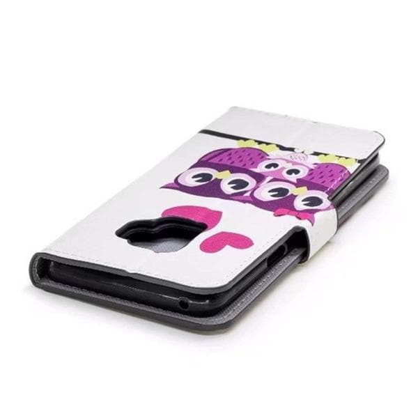 Plånboksfodral Samsung Galaxy S9 - Ugglor & Hjärtan