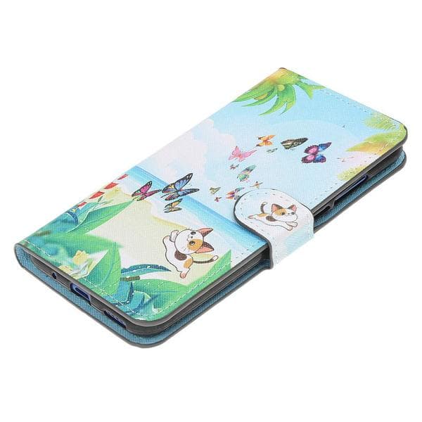 Plånboksfodral Huawei P30 – Katt & Fjärilar