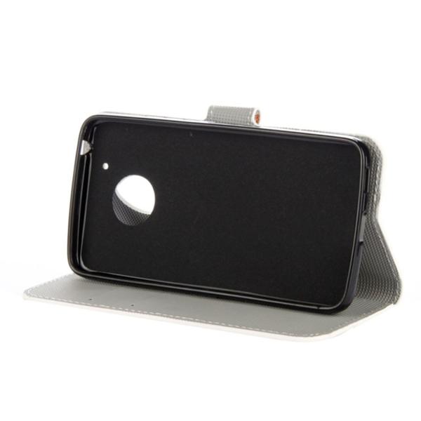 Plånboksfodral Moto G5 – Prickigt med Uggla