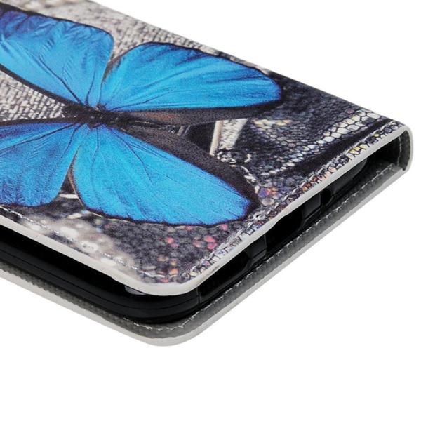 Plånboksfodral Moto G5S – Blå Fjäril