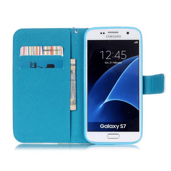 Plånboksfodral Samsung Galaxy S7 - Smile
