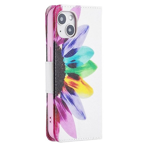 Plånboksfodral iPhone 13 Mini – Färgglad Blomma