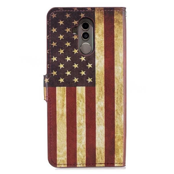 Plånboksfodral Huawei Mate 20 Lite - Flagga USA