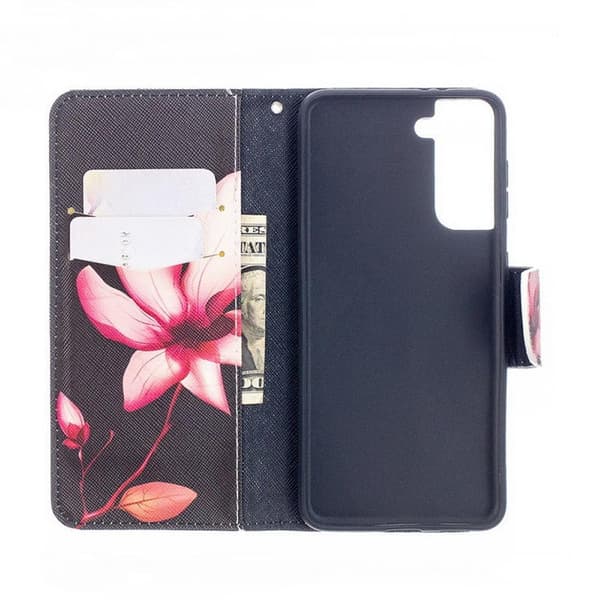 Plånboksfodral Samsung Galaxy S21 Plus – Rosa Blomma