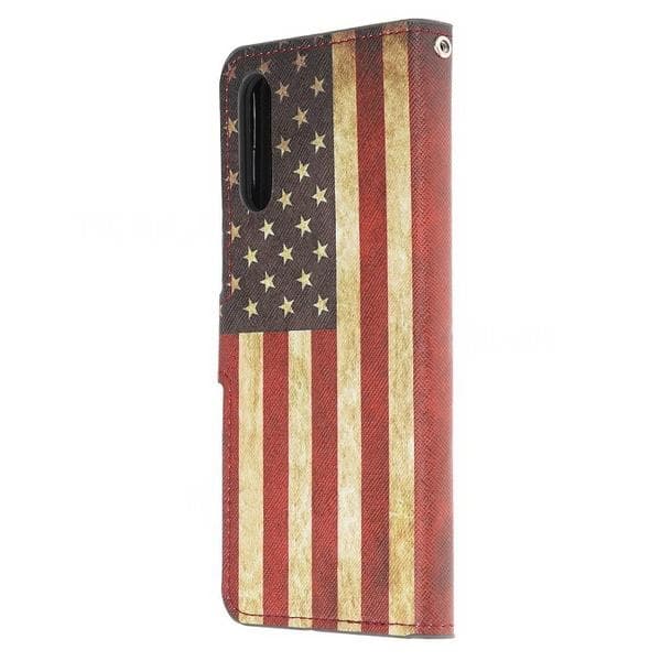 Plånboksfodral Huawei P30 - Flagga USA