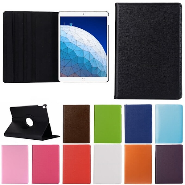 Fodral iPad 10,2" (2021) Roterande 360° - 11 Färger Rosa (Ljus)