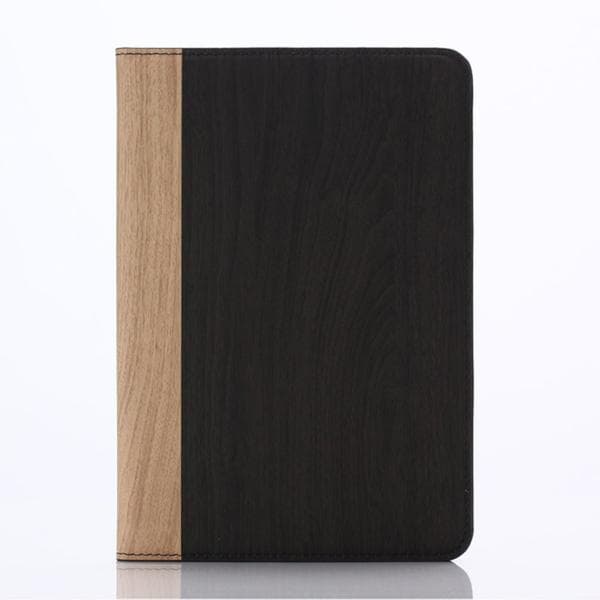 Plånboksfodral Ipad Mini 4 - Trä (välj mellan 4 färger) Mörkbrun
