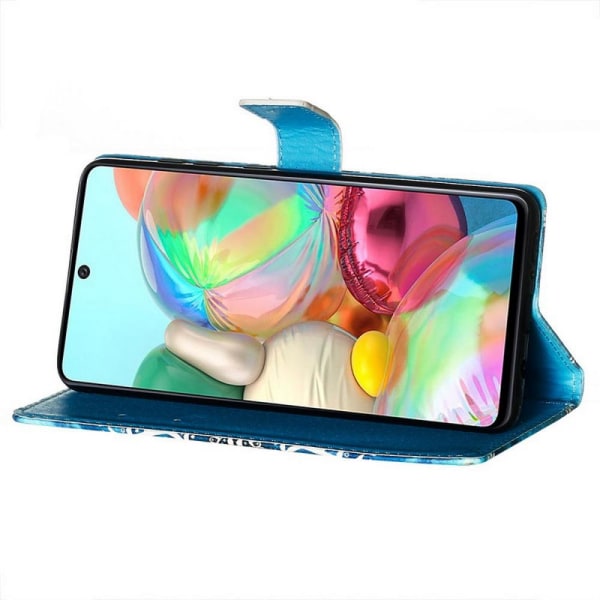 Lompakkokotelo Samsung Galaxy A51 - Sininen Mandala