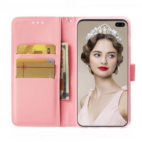 Plånboksfodral Samsung Galaxy S10 Plus – Rosa Blomma