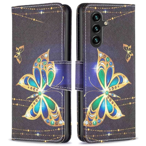 Plånboksfodral Samsung Galaxy A05s - Guldfjäril