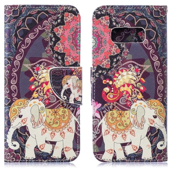 Plånboksfodral Samsung Galaxy S10e - Indiskt / Elefant