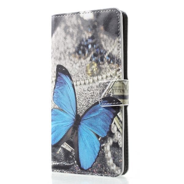 Plånboksfodral Huawei P30 Pro - Blå Fjäril
