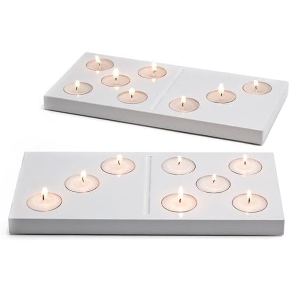 Värmeljushållare Peleg Design - Domino White