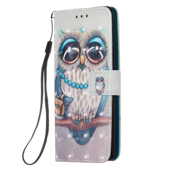 Lompakkokotelo Samsung Galaxy A02s - Koristeellinen Pöllö