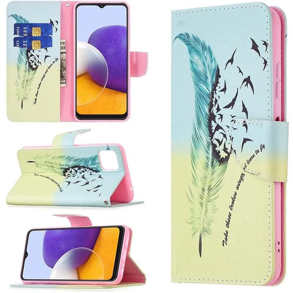 Lompakkokotelo Samsung Galaxy A03 - Take These Broken Wings