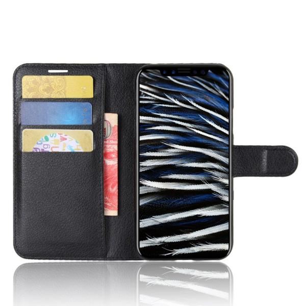 Plånboksfodral iPhone X / iPhone Xs - Svart Black