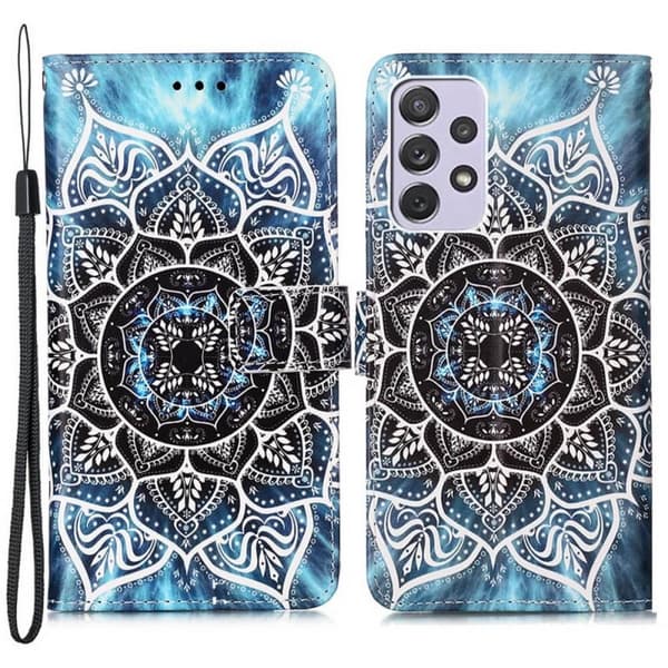 Plånboksfodral Samsung Galaxy A23 – Blå Mandala
