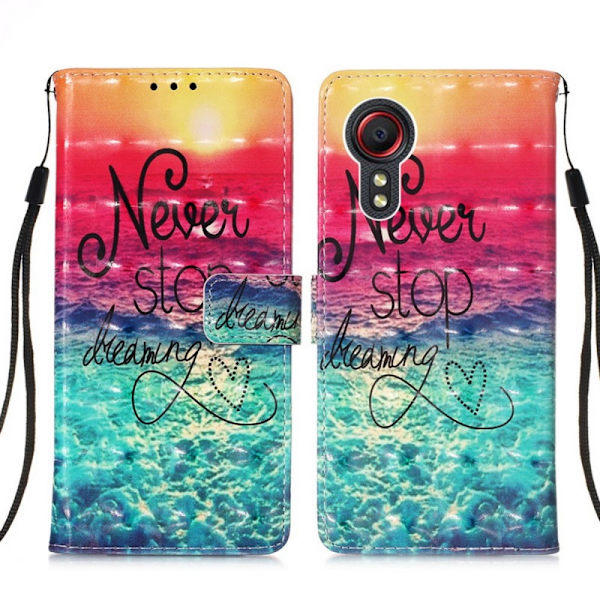 Lompakkokotelo Samsung Galaxy XCover 7 - Never Stop Dreaming