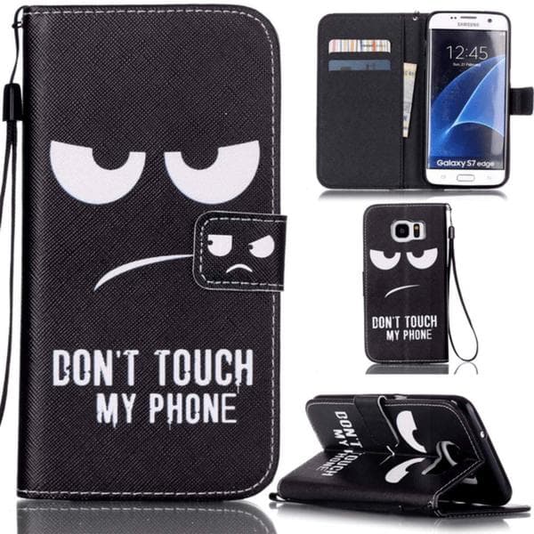 Plånboksfodral Samsung Galaxy S7 Edge – Don’t Touch My Phone