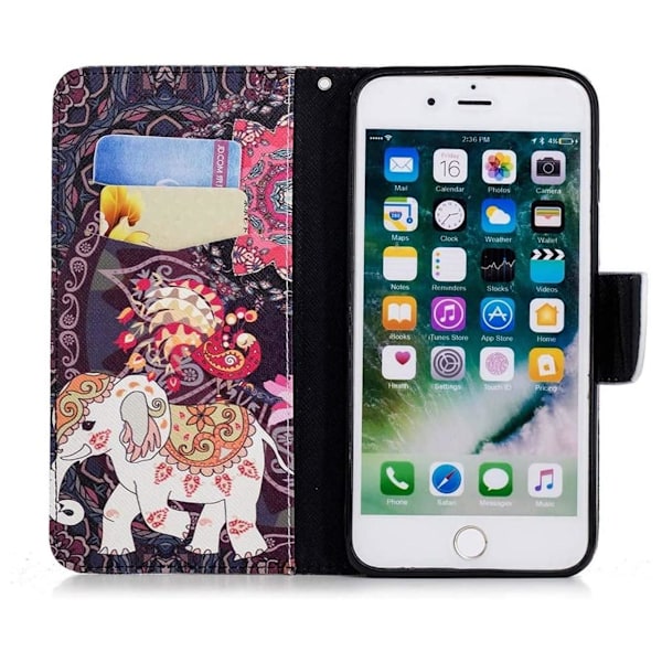 Plånboksfodral Apple iPhone 6 Plus – Indiskt / Elefant