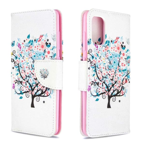 Lompakkokotelo Samsung Galaxy A02s - Värikäs Puu