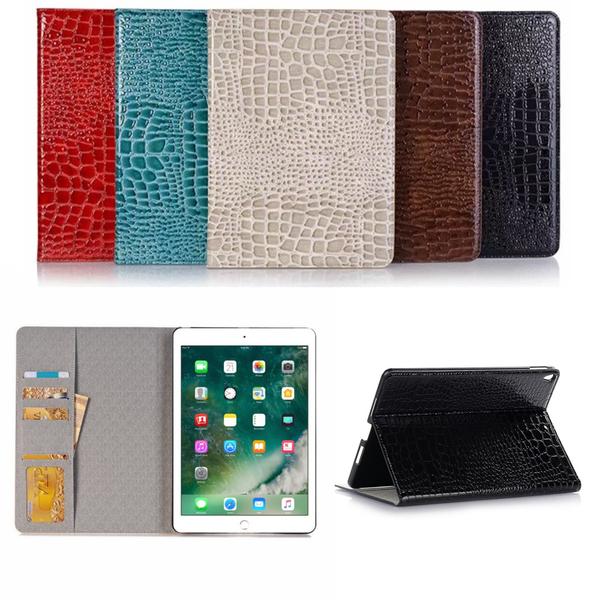 Plånboksfodral iPad Air (2019) 10.5" - Krokodilmönster, 7 färger Brun